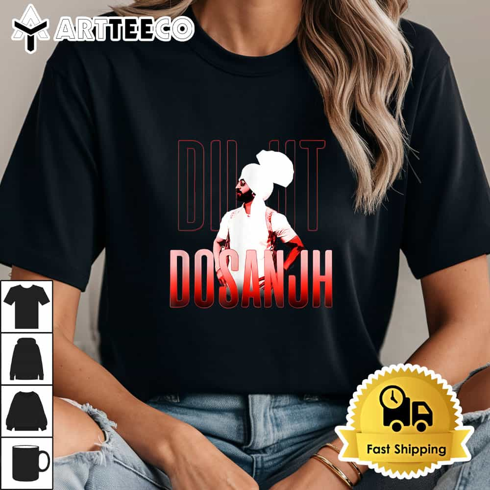 DILJIT DOSANJH Punjabi Singer Desi Apparel Punjabi Tee T Shirt1 1