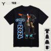 Dabbing Graduation Senior Class Of 2024 Black Afro Boy Mens T Shirt1