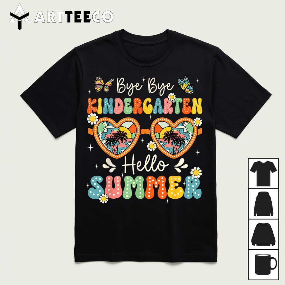 Goodbye Kindergarten Hello Summer Last Day Of School Boys T Shirt1