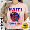 Haiti Young King Haiti Flag Melanin for Black Boys Kids T Shirt1