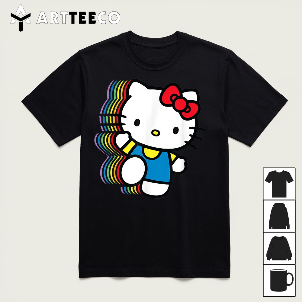 Hello Kitty Rainbow T Shirt1