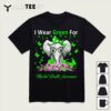 I Wear Green For Mental Health Awareness Elephant T Shirt1