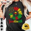 Juneteenth Accentors Sunflower African American Black Pride T Shirt3