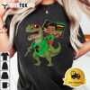 Juneteenth Black King Riding T Rex Dino Funny Boys Kids Flag T Shirt3