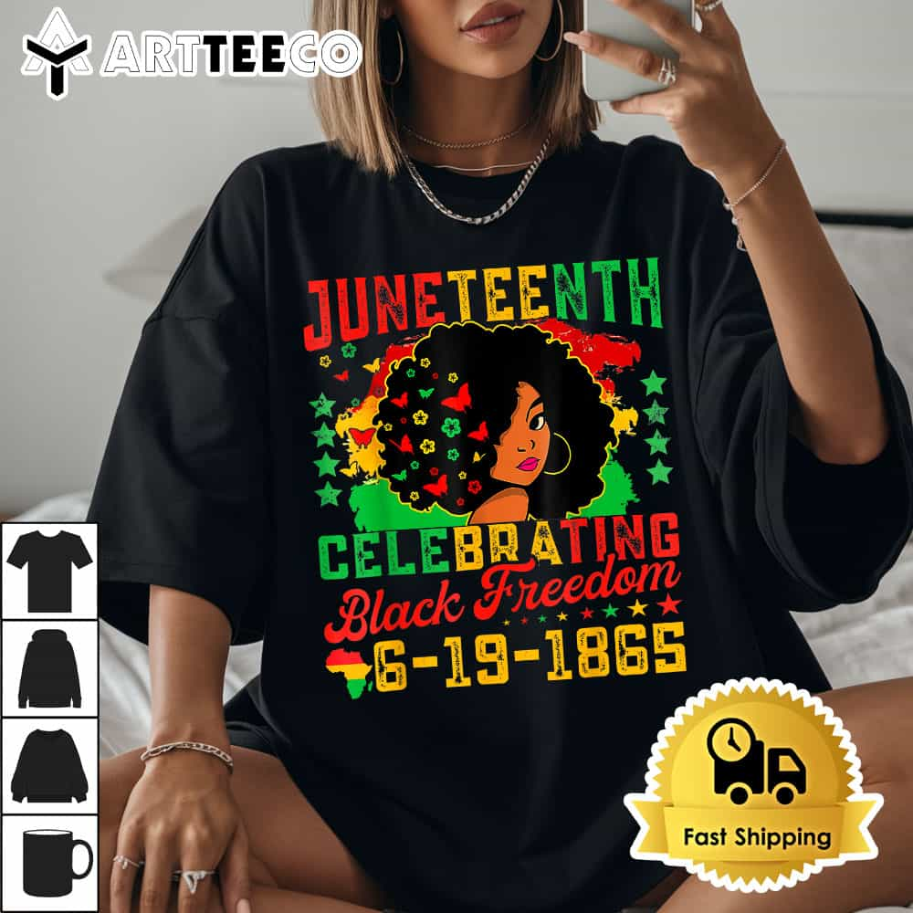 Juneteenth Flag Celebrating Black Freedom Juneteenth 1865 T Shirt1