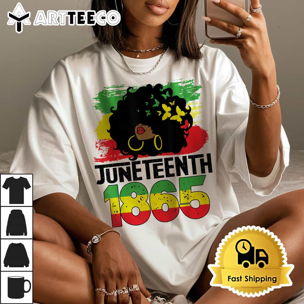 Juneteenth Is My Independence Day Black Women Freedom 1865 T Shirt1