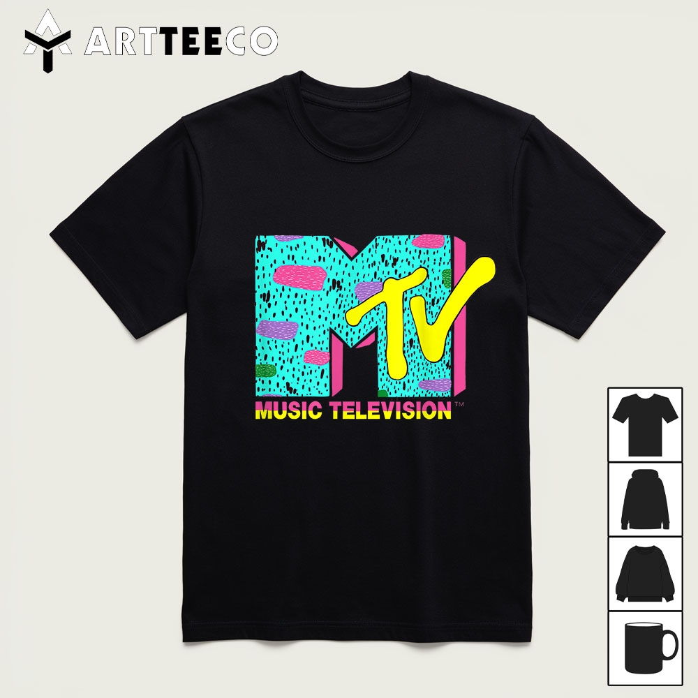 Mademark x MTV The official MTV Logo with wild colors and a funky design T Shirt1