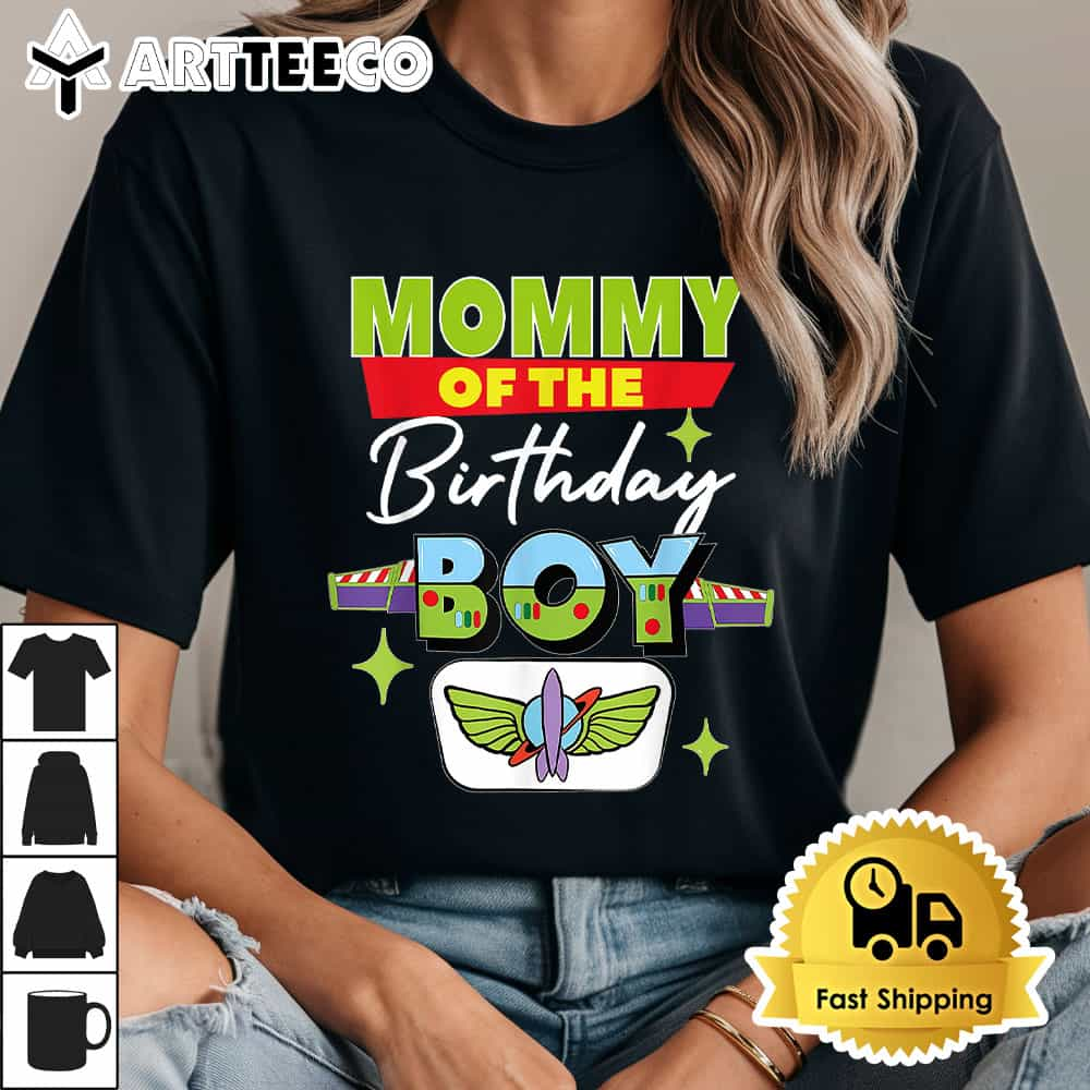 Mommy Of The Birthday Boy Toy Funny Story Family T Shirt1