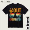 Peace Out Kindergarten Graduation Class Of 2024 Boy Girl Kid T Shirt1