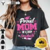 Proud Mom Of A 2024 graduate Pink Senior Graduation 24 T Shirt1