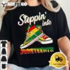 Stepping Into Juneteenth Afro Woman Black Girls Sneakers Men T Shirt 12