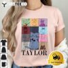 Taylor Personalized Name I Love Taylor Girl Groovy 70s T Shirt1