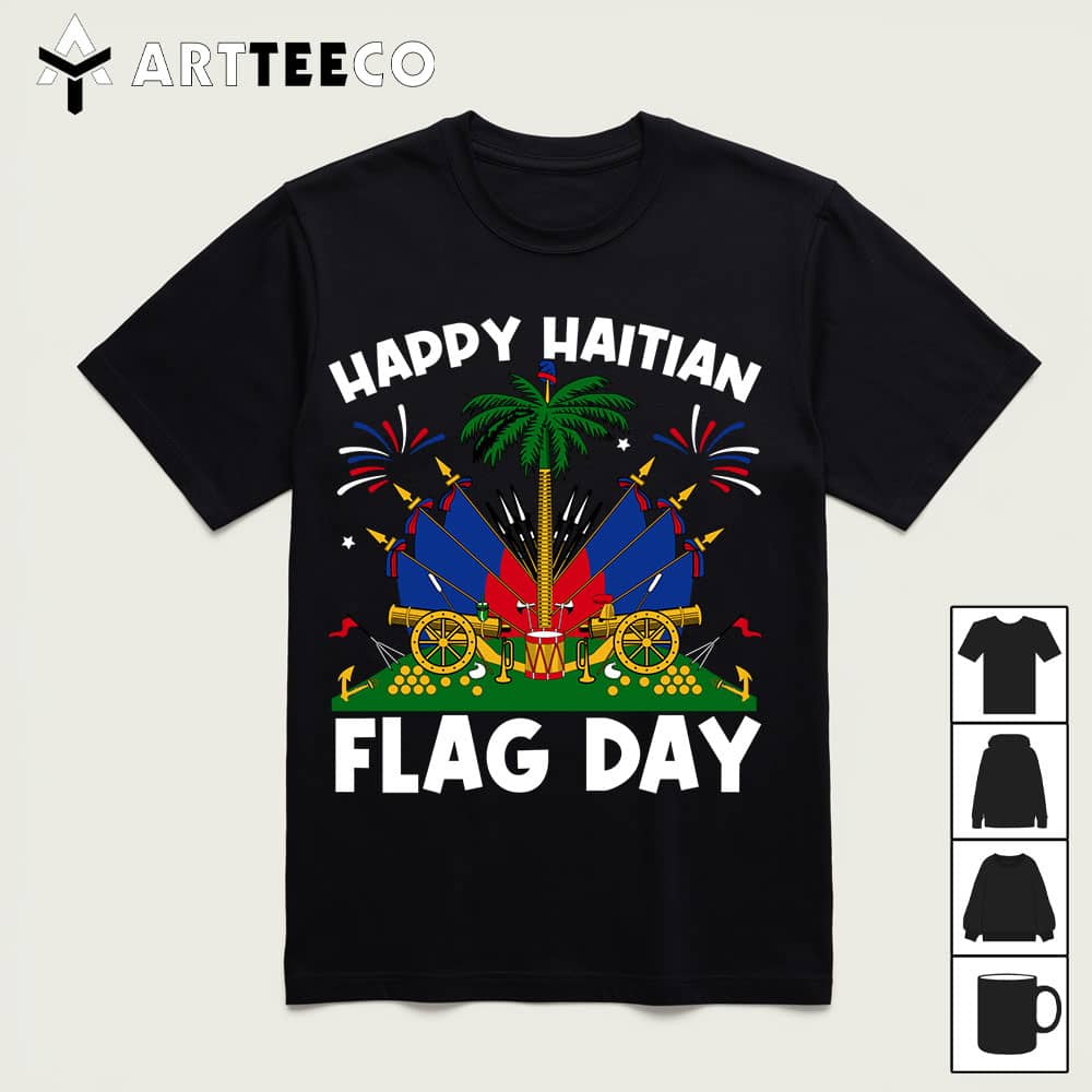 haitian flag day men women kids Long Sleeve T Shirt1