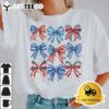 4th of July Shirts for Girls Coquette Bow Women American T Shirt1