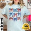 4th of July Shirts for Girls Coquette Bow Women American T Shirt3