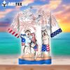 Alaska 4th Of July Patriotic American Independence Day Dog Hawaiian Shirt