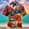 Car Independence Day Red Car Vintage Hawaiian Shirt