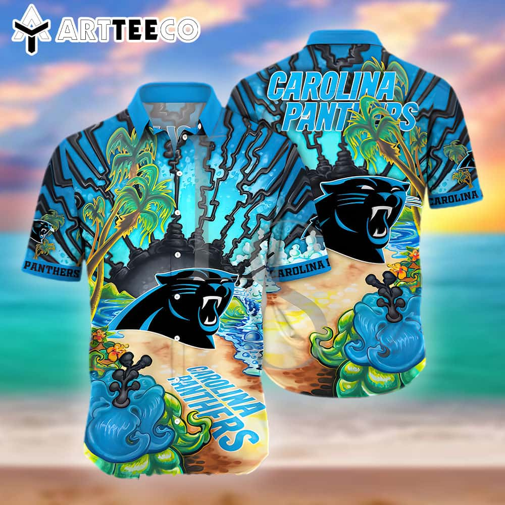 Carolina Panthers Aloha Island Unisex Hawaiian Shirt