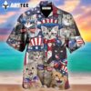 Cat President Independence Day Funny Hawaiian Shirt