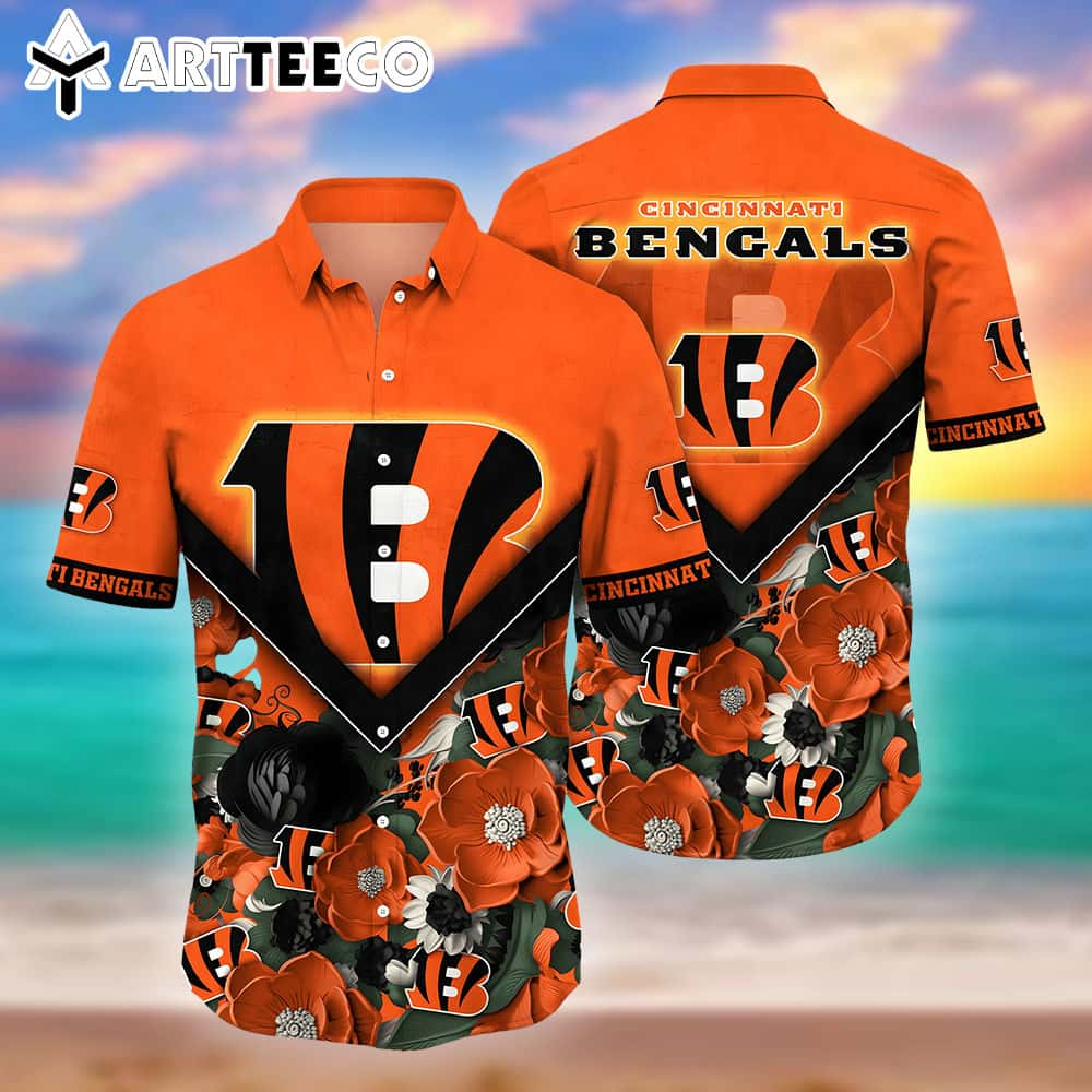 Cincinnati Bengals Nfl Hawaiian Shirt Custom Festivals Aloha Shirt