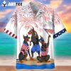 Dobermann Trendy Hawaiian Shirts Independence Day Is Coming Usa Patriotic Trendy Hawaiian Shirt