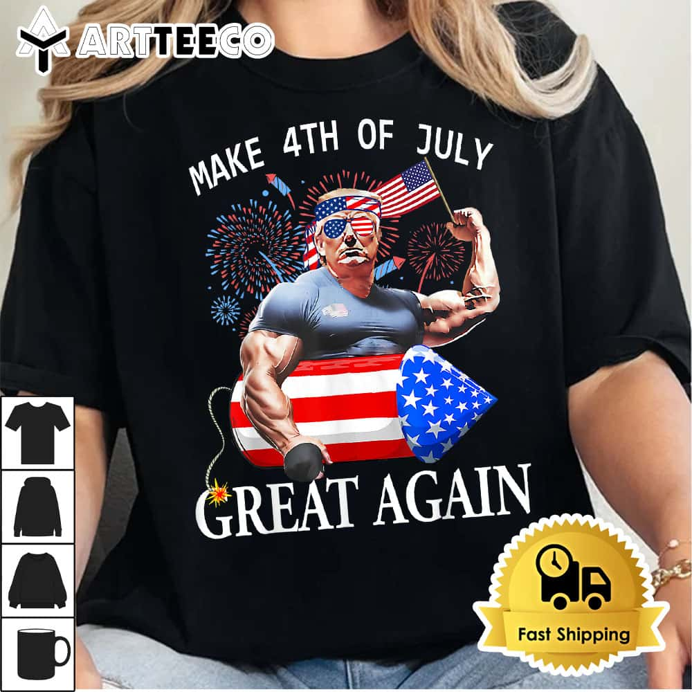 Funny Trump Make 4th of July Great Again Trump 2024 T Shirt1