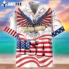 Happy Independence Day Flying Bald Eagles Usa All Printed 3d Hawaiian Shirt