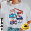 Kids 4th July Construction Trucks Vehicle Patriot Boy Kid Toddler T Shirt1