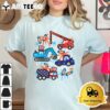 Kids 4th July Construction Trucks Vehicle Patriot Boy Kid Toddler T Shirt3