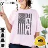 MAGA Flag Shirt Patriotic Gray Distressed American Flag T Shirt2