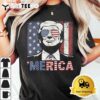 MERICA TRUMP Happy 4th Of July Trump American Flag T Shirt 13