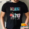 Miami Sport Team Player Signatures 2024 T Shirt 1