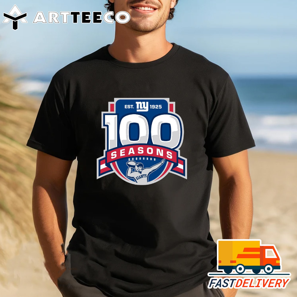 NFL New York Giants Starter 100th Season Prime Time T Shirt 1