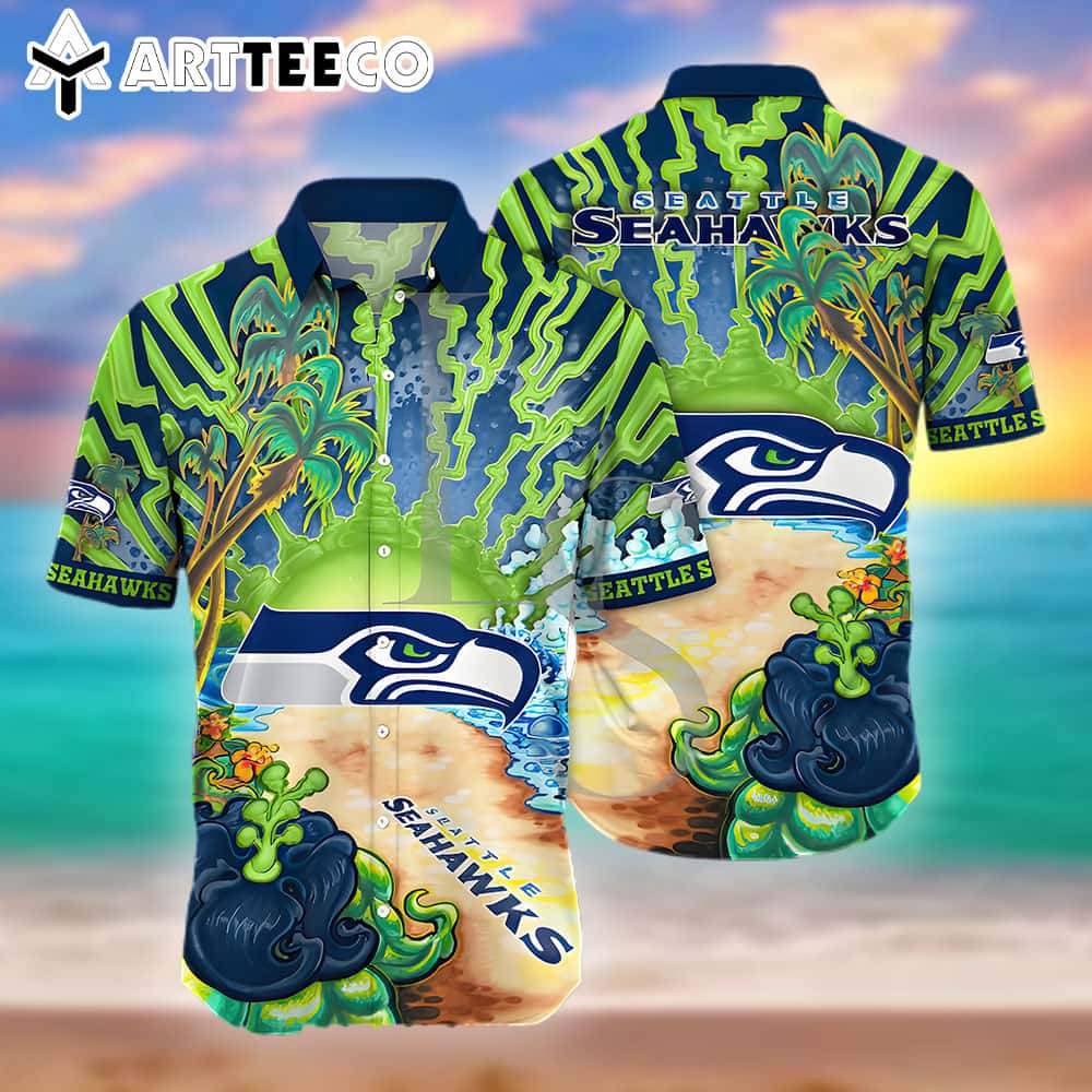 Seattle Seahawks Aloha Island Unisex Hawaiian Shirt