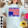 The Real Verdict Nov 5 Trump 2024 Upside Down Flag Distress T Shirt3