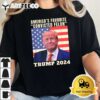 Trump 2024 Americas Favorite Convicted Felon American Flag T Shirt2