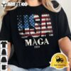 Vintage USA Flag Ultra Maga Gun USA 4th Of July Trump 2024 T Shirt2