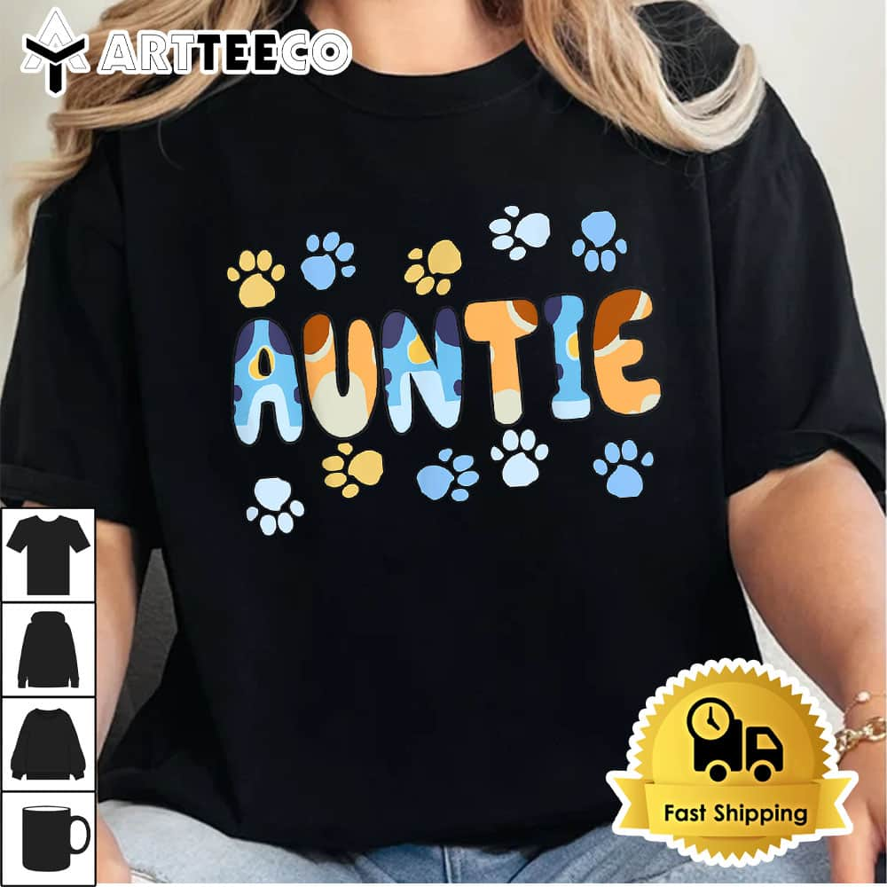 Auntie Of The Birthday Boy Girl Dog Family Matching T shirt1