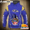 Baltimore Ravens Style Monster Claws 3D Shirt Unique gifts For Fans All Over Print