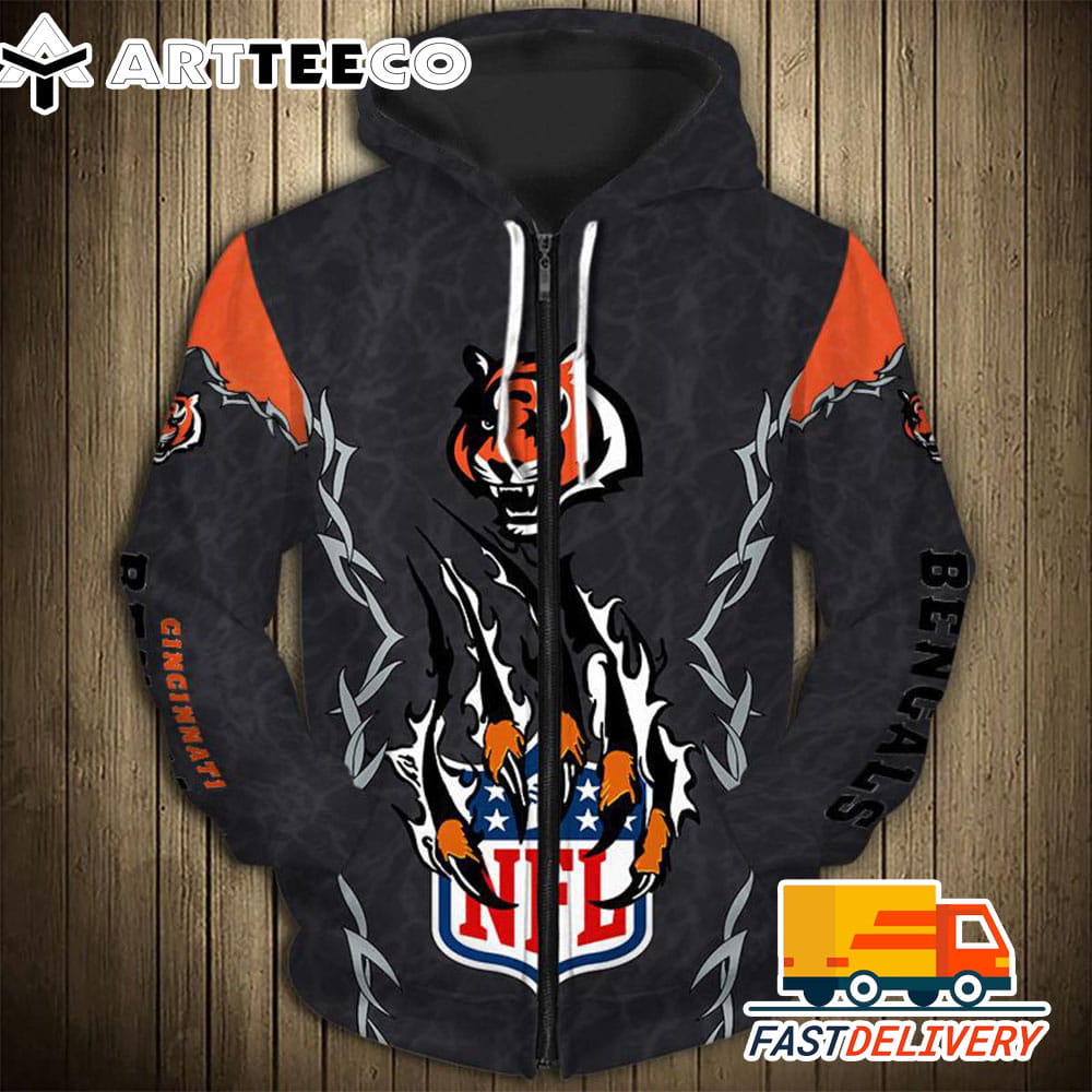 Cincinnati Bengals Style Monster Claws 3D Shirt Unique gifts For Fans All Over Print