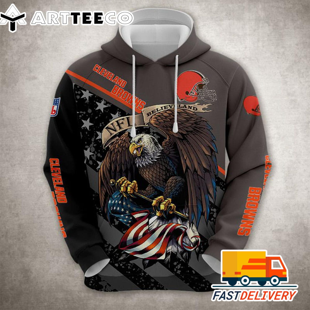 Cleveland Browns Style Ultra Eagle 3D Shirt Unique gifts For Fans All Over Print