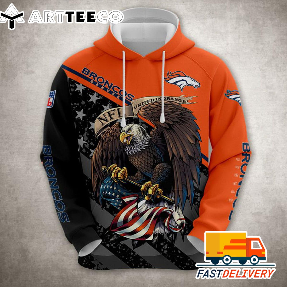 Denver Broncos Style Ultra Eagle 3D Shirt Unique gifts For Fans All Over Print