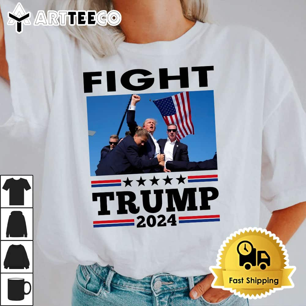 Fight For Trump 2024 Shooting Trump T Shirt