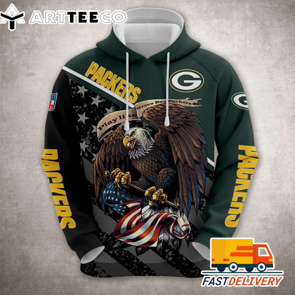 Green Bay Packers Style Ultra Eagle 3D Shirt Unique gifts For Fans All Over Print