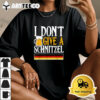 I Dont Give A Schnitzel German Beer Wurst Funny Oktoberfest T shirt Unisex Vintage T Shirt Trending 1