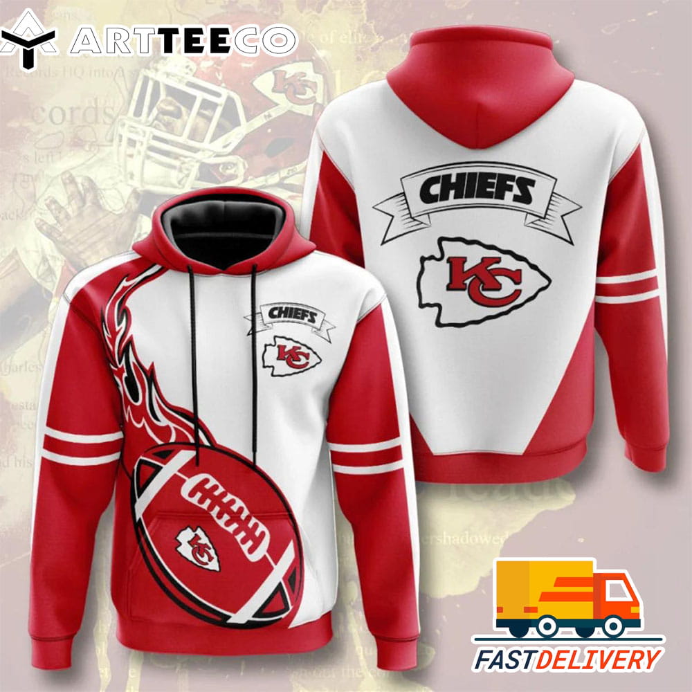 Kansas City Chiefs Style Flame Ball 3D Shirt Unique gifts For Fans All Over Print