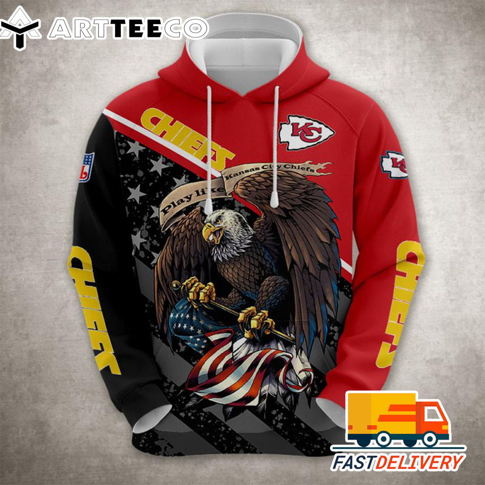 Kansas City Chiefs Style Ultra Eagle 3D Shirt Unique gifts For Fans All Over Print