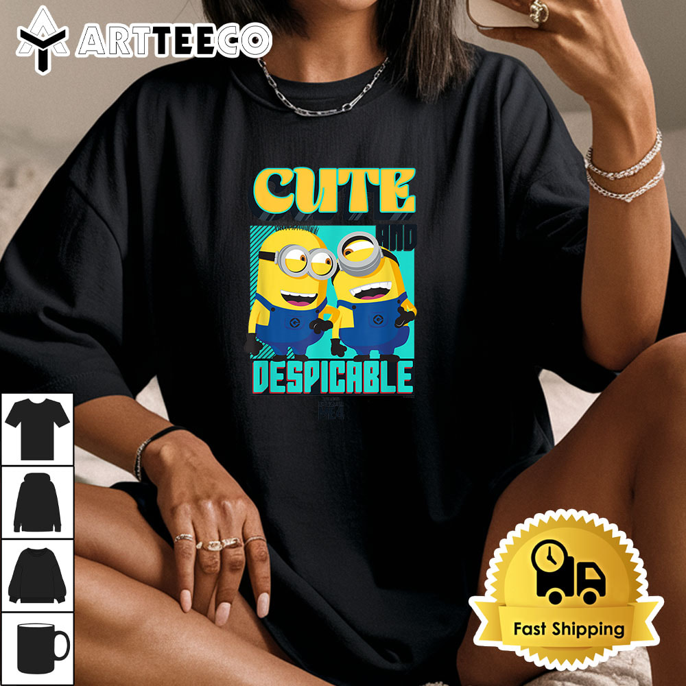 Minions Despicable Me 4 Cute And Despicable T shirt Unisex Vintage T Shirt Trending 1