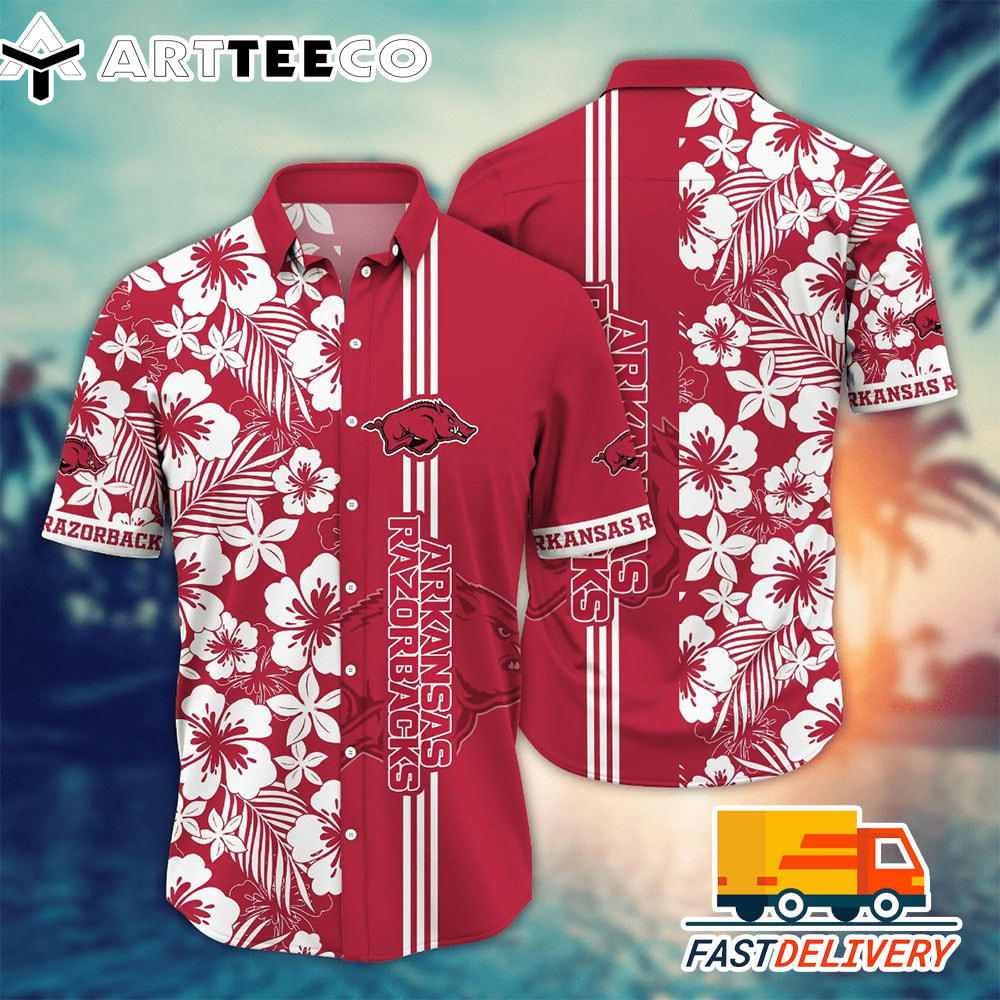 NCAA Arkansas Razorbacks Hawaiian Shirt Style1 Gift For Fans Football Lover