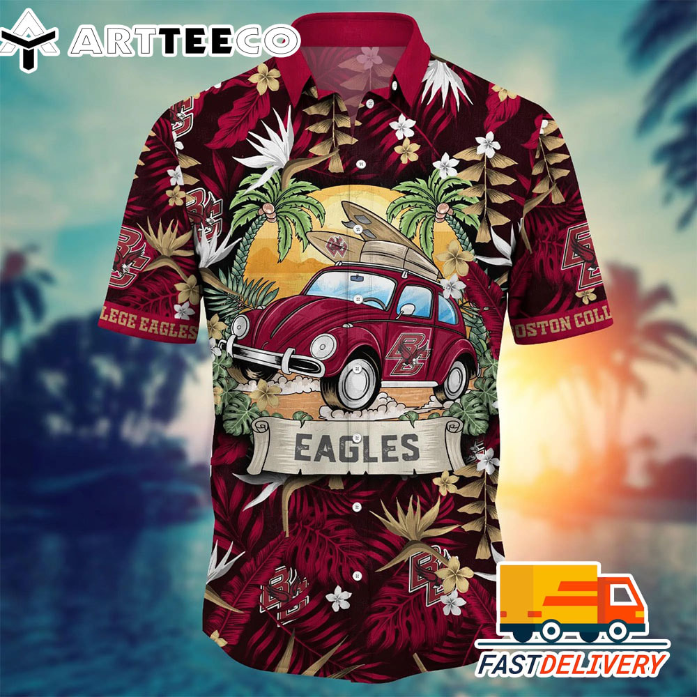 NCAA Boston College Eagles Hawaiian Shirt Vacation Gift For Fans Football Lover